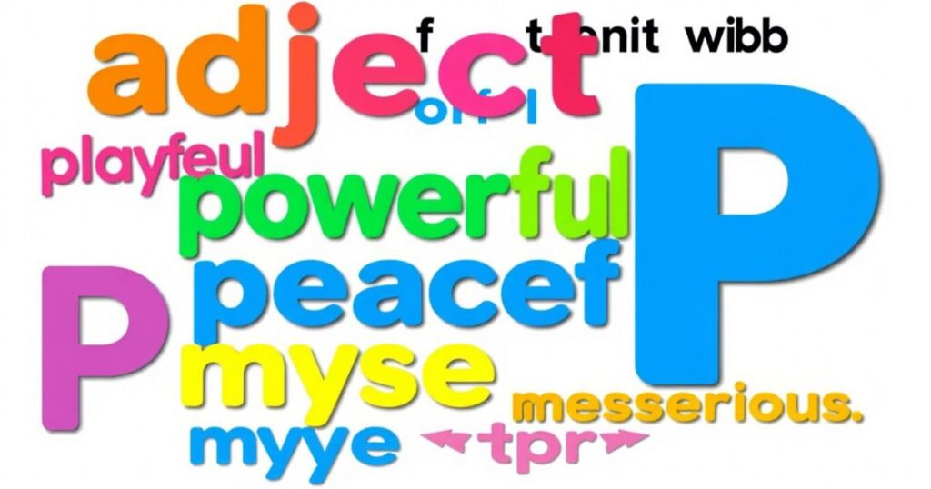 Adjectives starting with P: