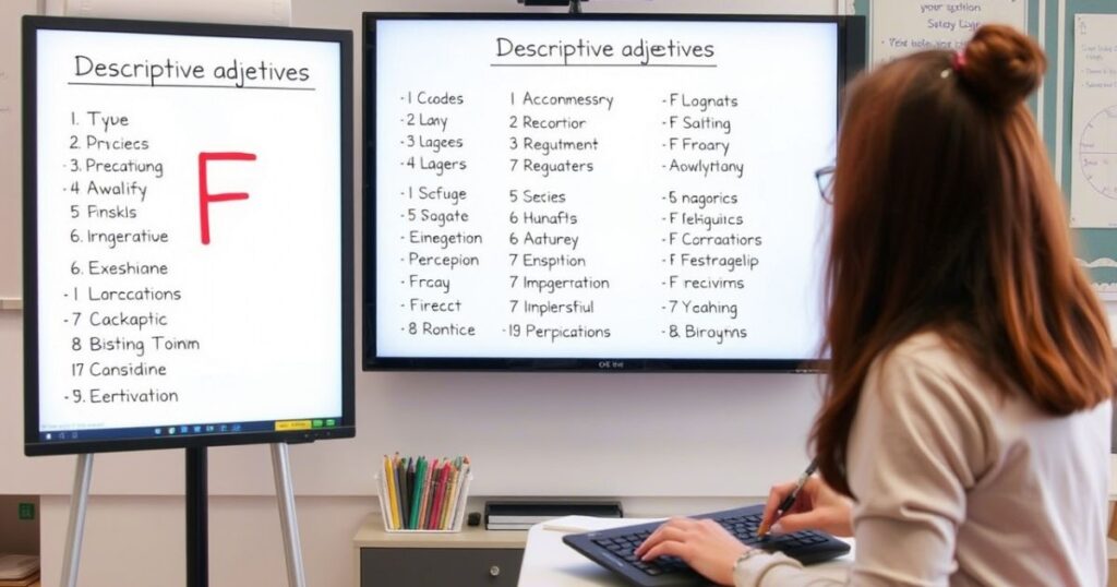 Descriptive Words Starting with F