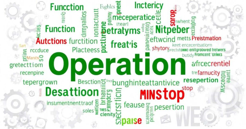 Synonyms and Antonyms for Operation