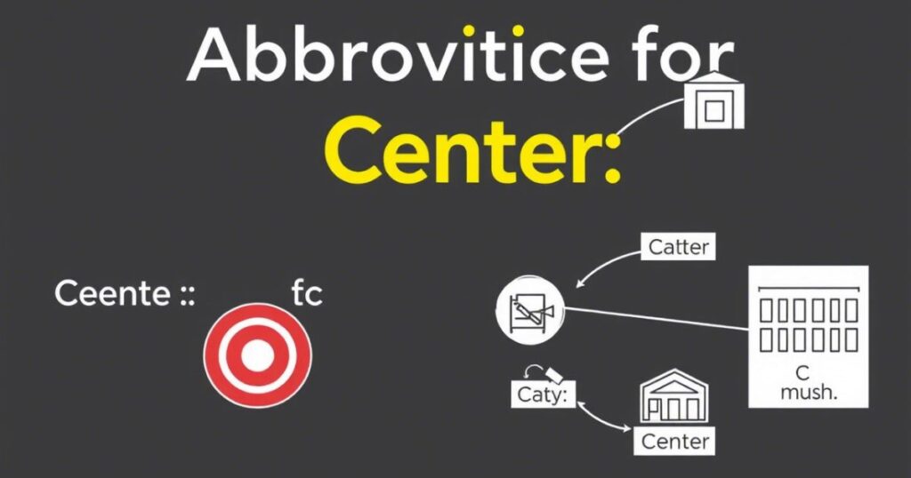What is the Abbreviation for Center?