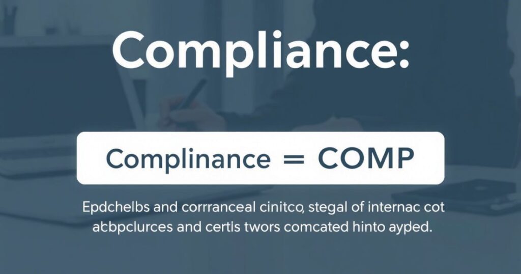 What is the Abbreviation for Compliance?