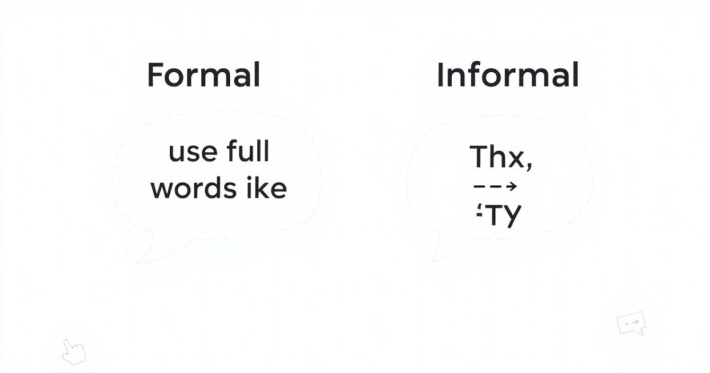 When to Use Abbreviations Like “Thx” and “TY”