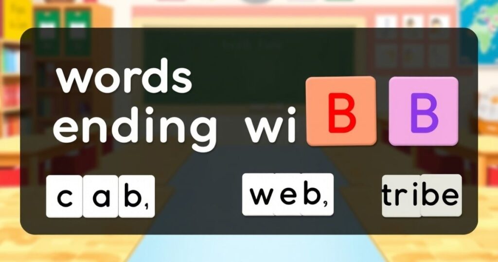 7-Letter Words Ending With B