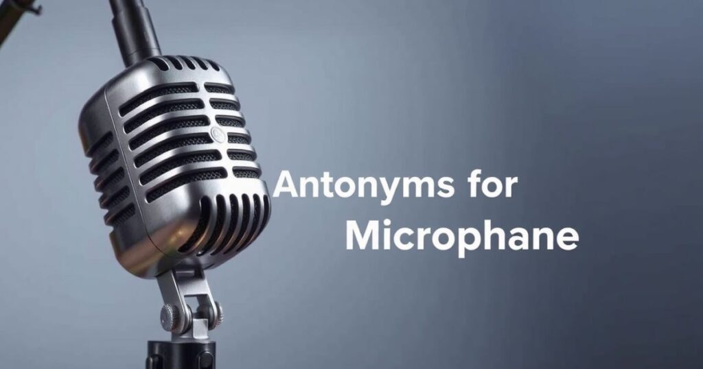 Antonyms for Microphone