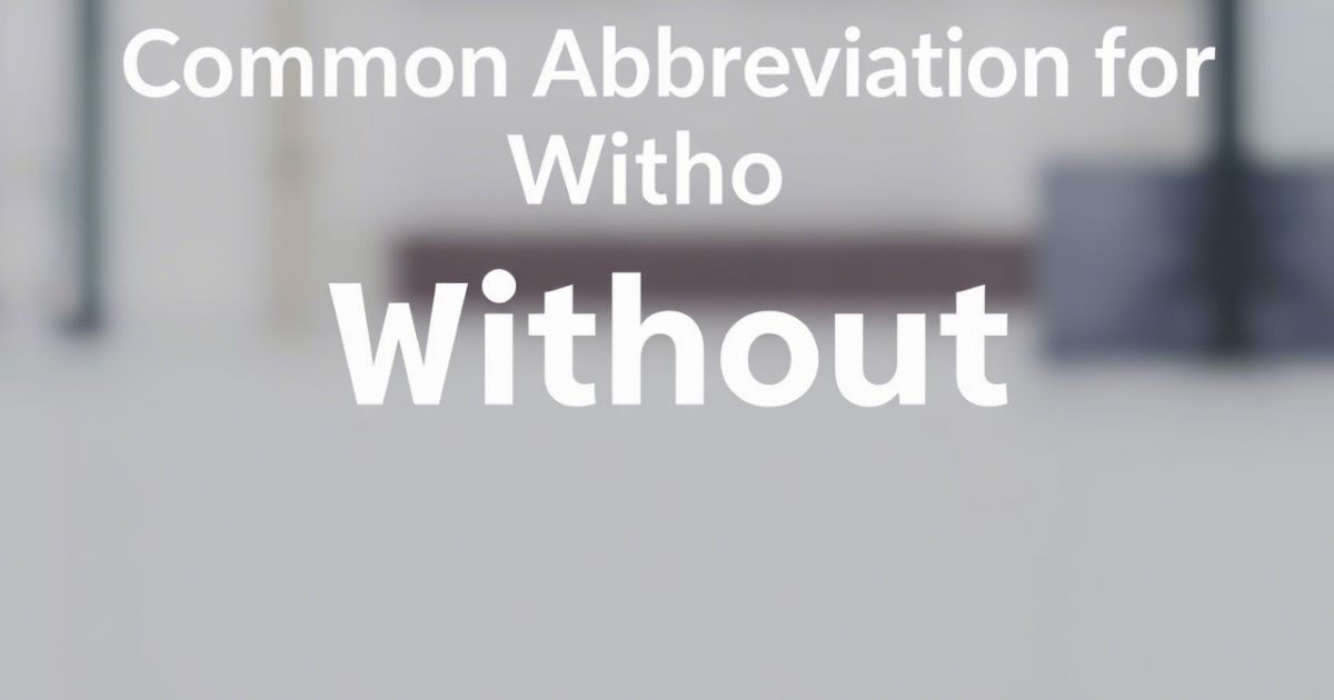 Abbreviation