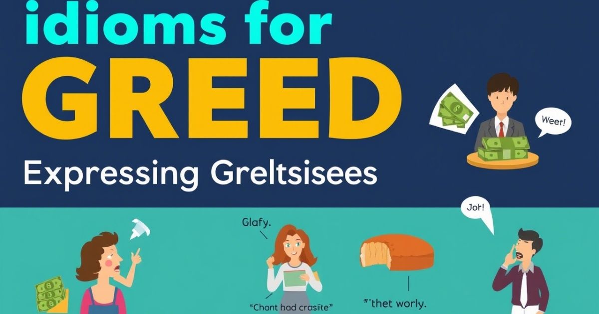 Idioms for Greed