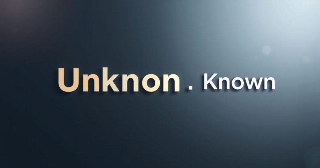 Synonyms and Antonyms for Unknown