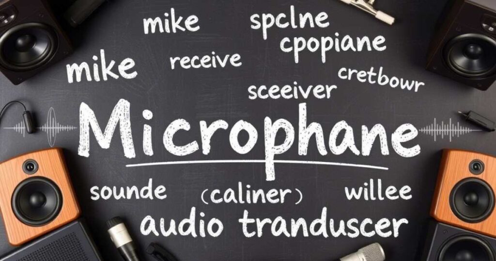 Synonyms for Microphone