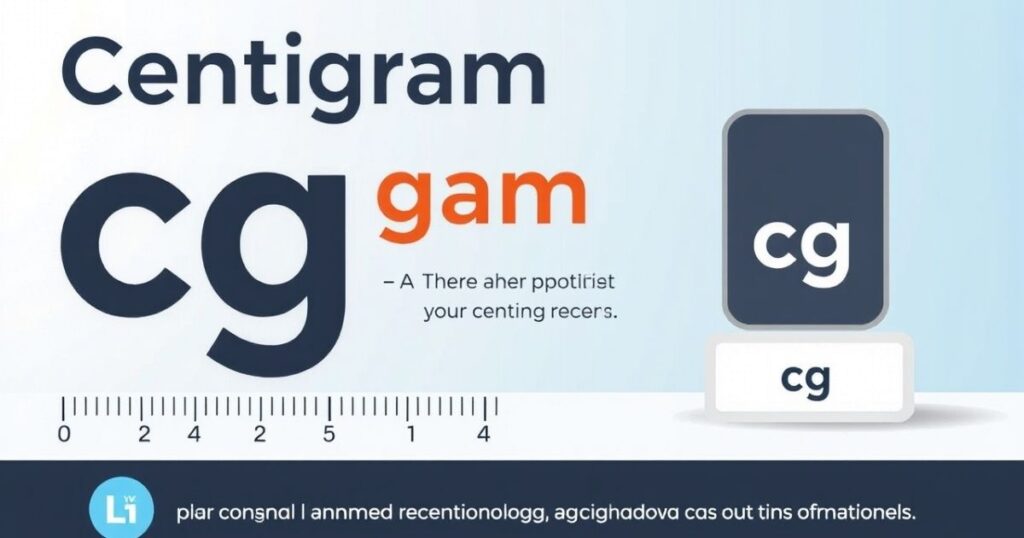 The Abbreviation: What’s the Symbol for Centigram?