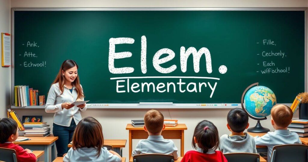 What Is the Abbreviation for Elementary?