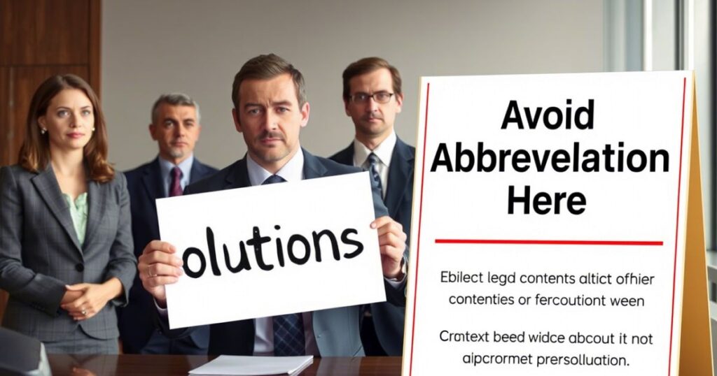 When Not to Use Abbreviation for Solutions