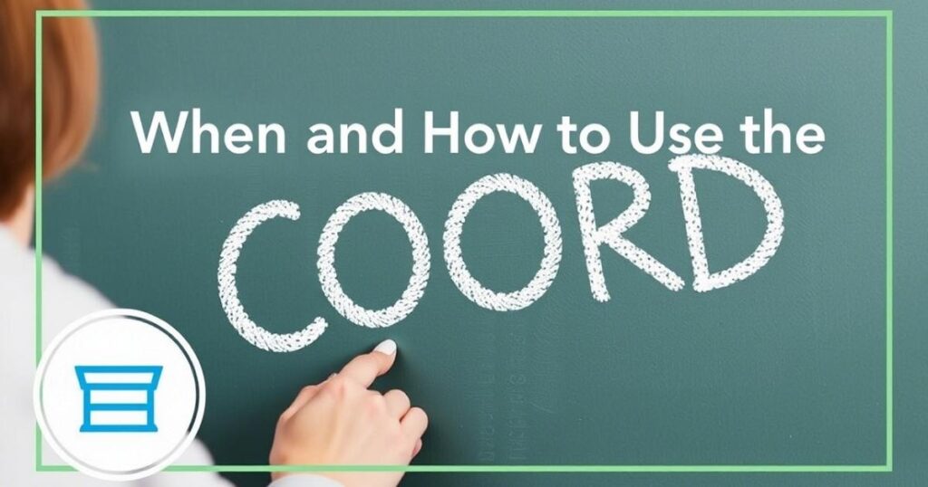 When and How to Use the Abbreviation for COORD
