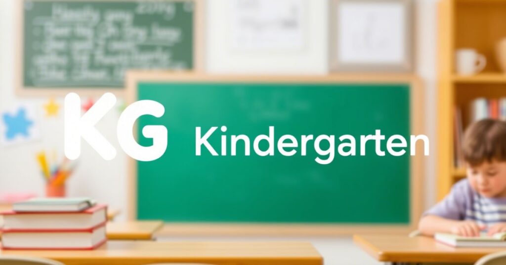 When to Use the Abbreviation for Kindergarten