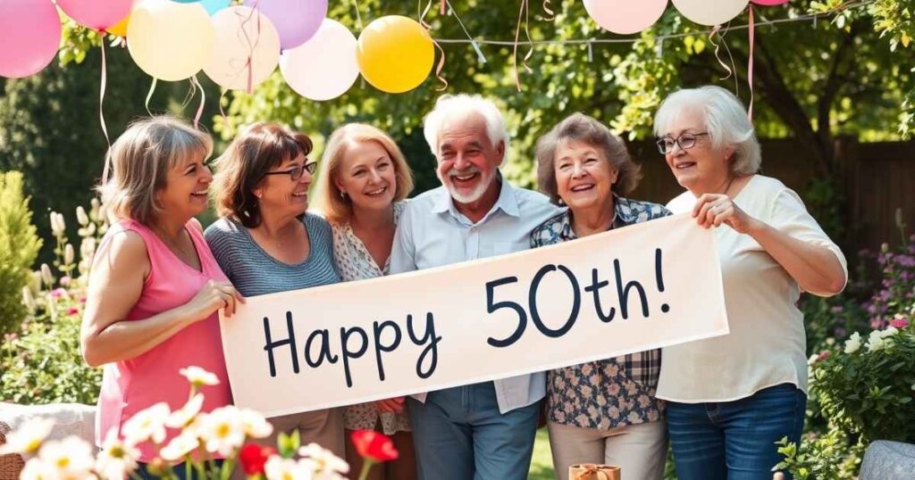 Inspirational 50th Birthday Messages for Friends