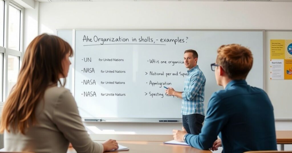 What Does Abbreviation for Organization Mean?